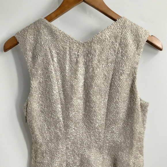 Theyskens' X‎ Theory Felda Silver Textured Cocktail Dress